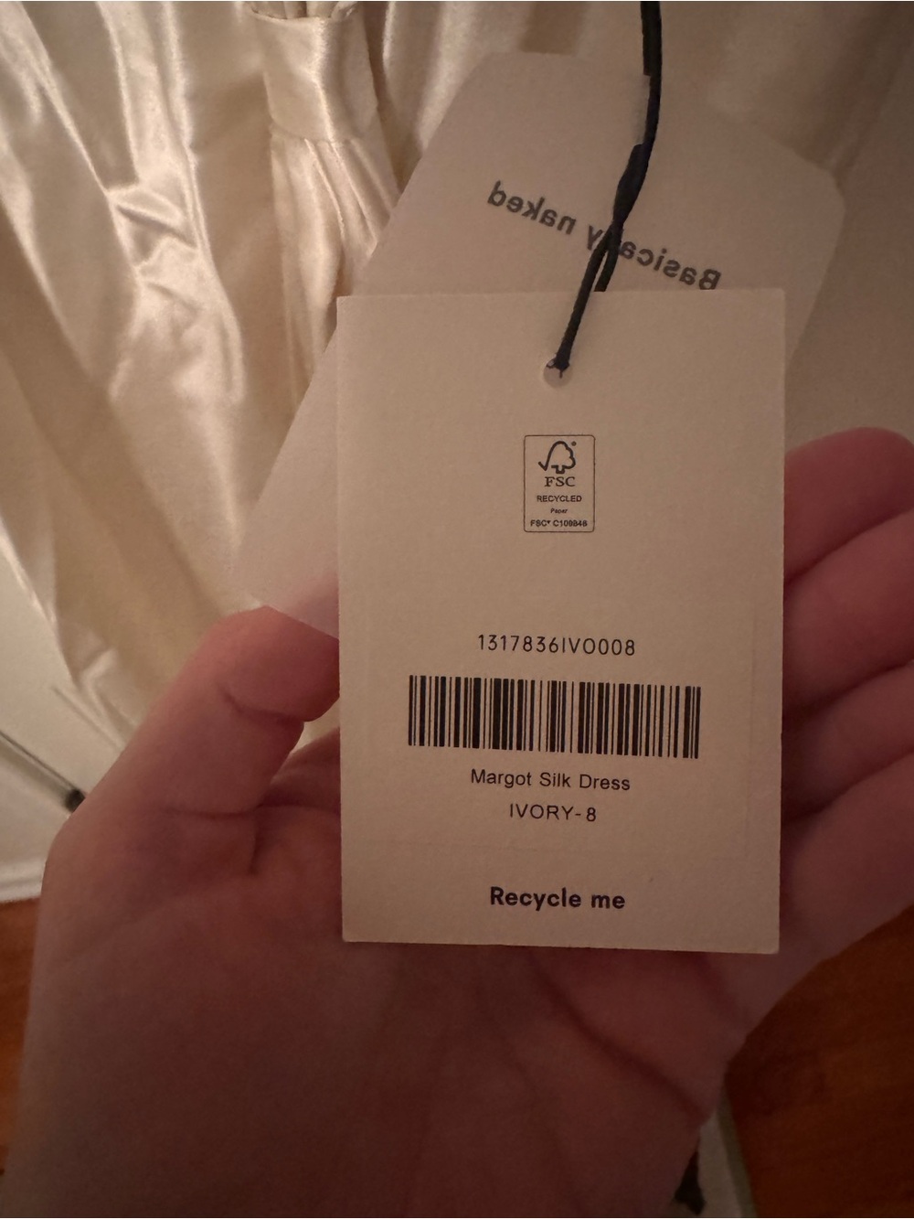 NWT Reformation Margot V-Neck Backless Silk Dress - Picture 4 of 7